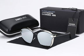Óculos de Sol Feminino Lente Polarizada Banned™ (Anti-reflexo e Proteção UV) - Atique Store
