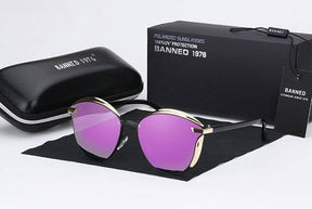 Óculos de Sol Feminino Lente Polarizada Banned™ (Anti-reflexo e Proteção UV) - Atique Store