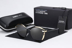 Óculos de Sol Feminino Lente Polarizada Banned™ (Anti-reflexo e Proteção UV) - Atique Store