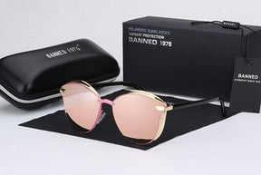 Óculos de Sol Feminino Lente Polarizada Banned™ (Anti-reflexo e Proteção UV) - Atique Store