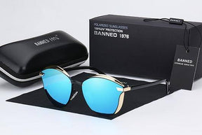 Óculos de Sol Feminino Lente Polarizada Banned™ (Anti-reflexo e Proteção UV) - Atique Store